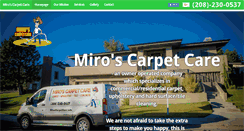Desktop Screenshot of miroscarpetcare.com